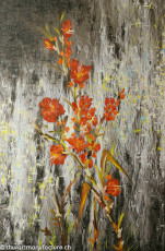 Herbstblumen in Rot