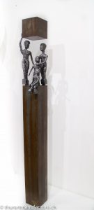 Familia, Metallskulptur, Konfiguration bestehend aus vier Figuren, Patrick Thür