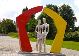 Porta familiae, 2007, Metallbildplastik, Rüti ZH