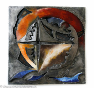 Genesis II, Metallbildplastik, Patrick Thür