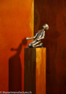 why, Metallskulptur, Patrick Thür