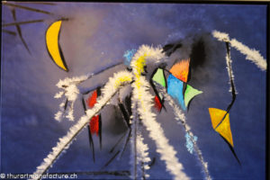 Symmetrie der Schönheit, Oelbild auf Fotoleinwand , Christoph Thür